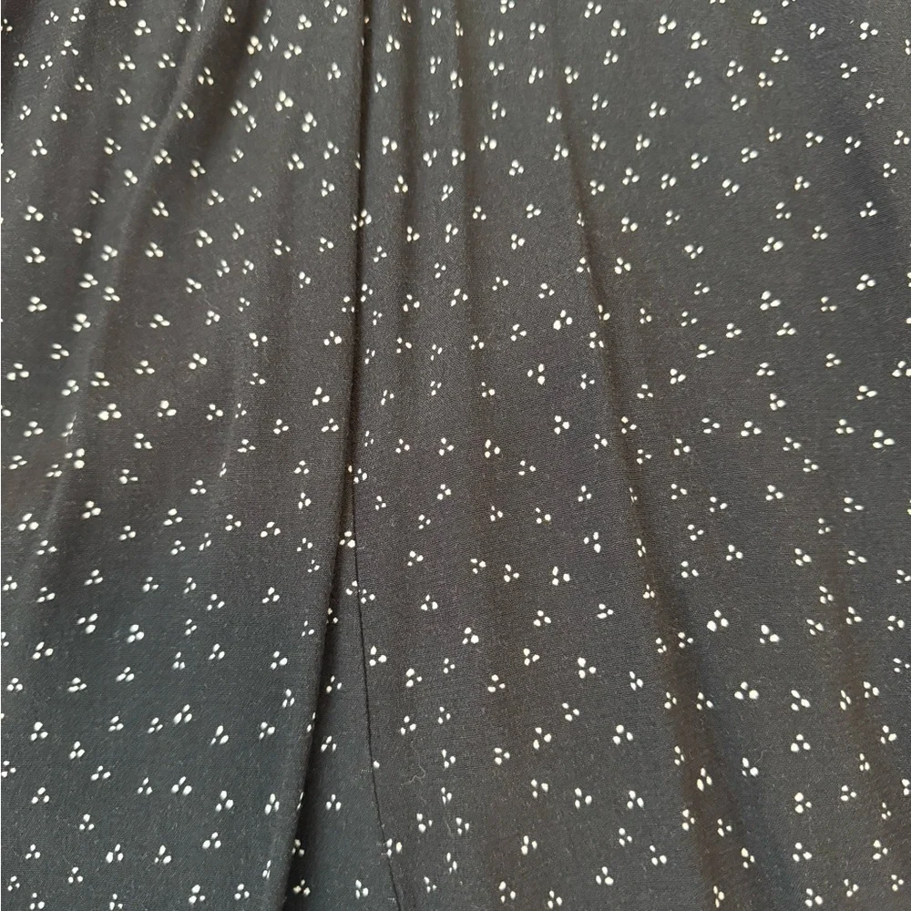 Anthropologie High Rise Wide Leg Cropped Gray-Black Patterned Trousers - Picture 4 of 9